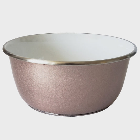 Eco-Friendly Deep Dog Bowl - Paw Print Design - Rose Gold