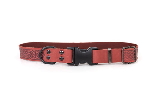 Celtic Sport Style Soft Leather Euro Dog Collar