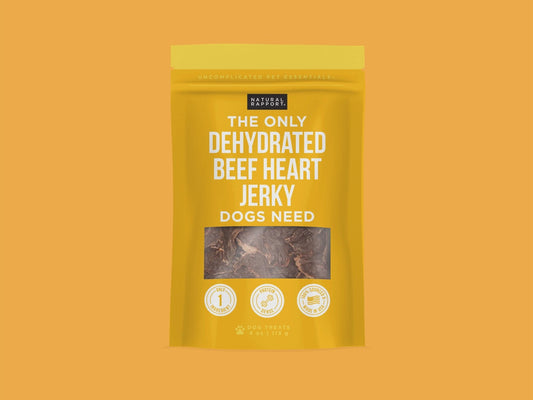 The Only Dehydrated Beef Heart Jerky Dogs Need