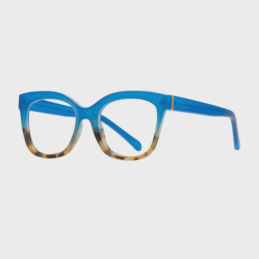 Morgan - Blue/Brown Tort - Blue LIGht Filtering Lens