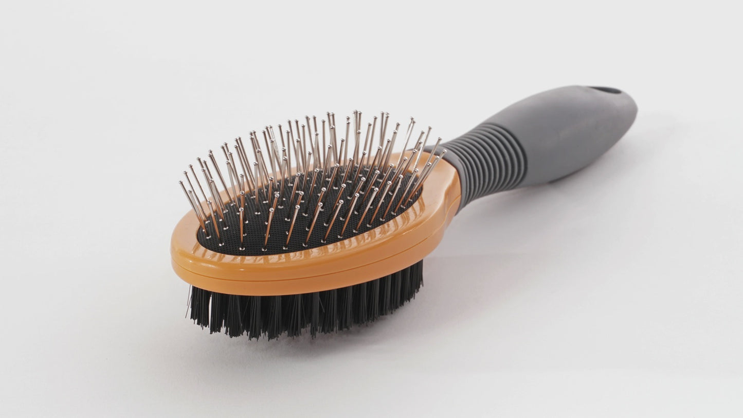Precious Tails Double-Sided Pet Grooming Brush