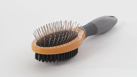 Precious Tails Double-Sided Pet Grooming Brush