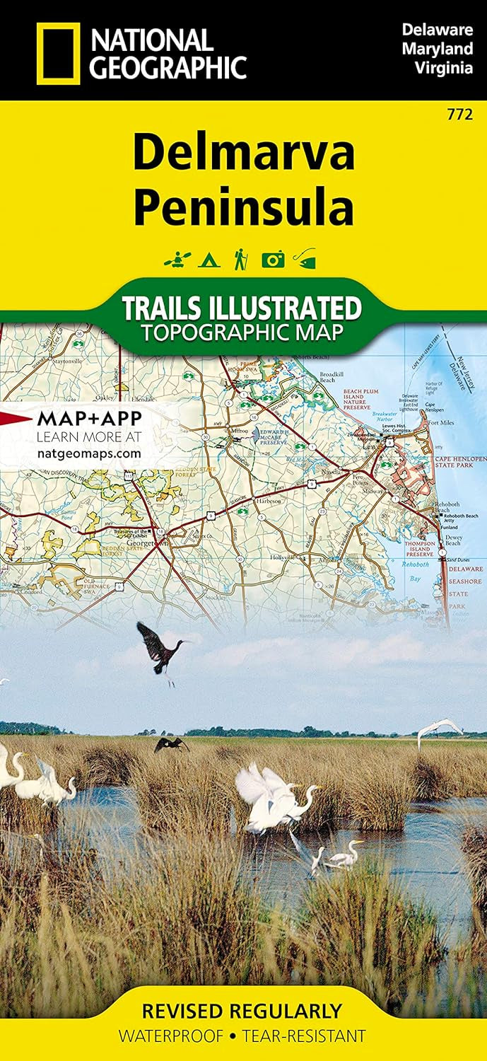 Delmarva Peninsula Map (National Geographic Trails Illustrated Map, 772)