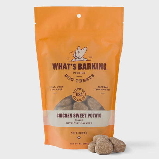 Chicken Sweet Potato Soft Chew Dog Treats W/Glucosamine, 9oz