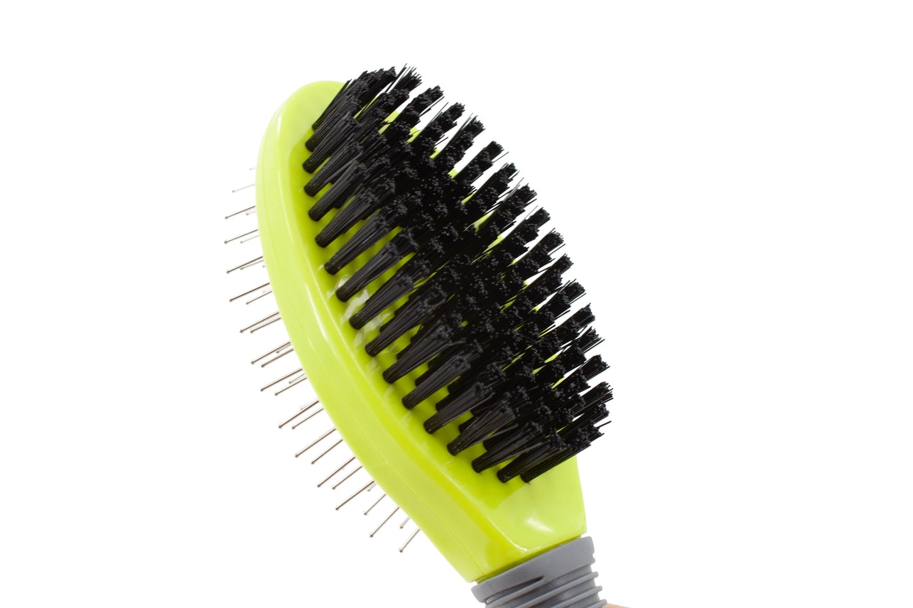 Precious Tails Double-Sided Pet Grooming Brush