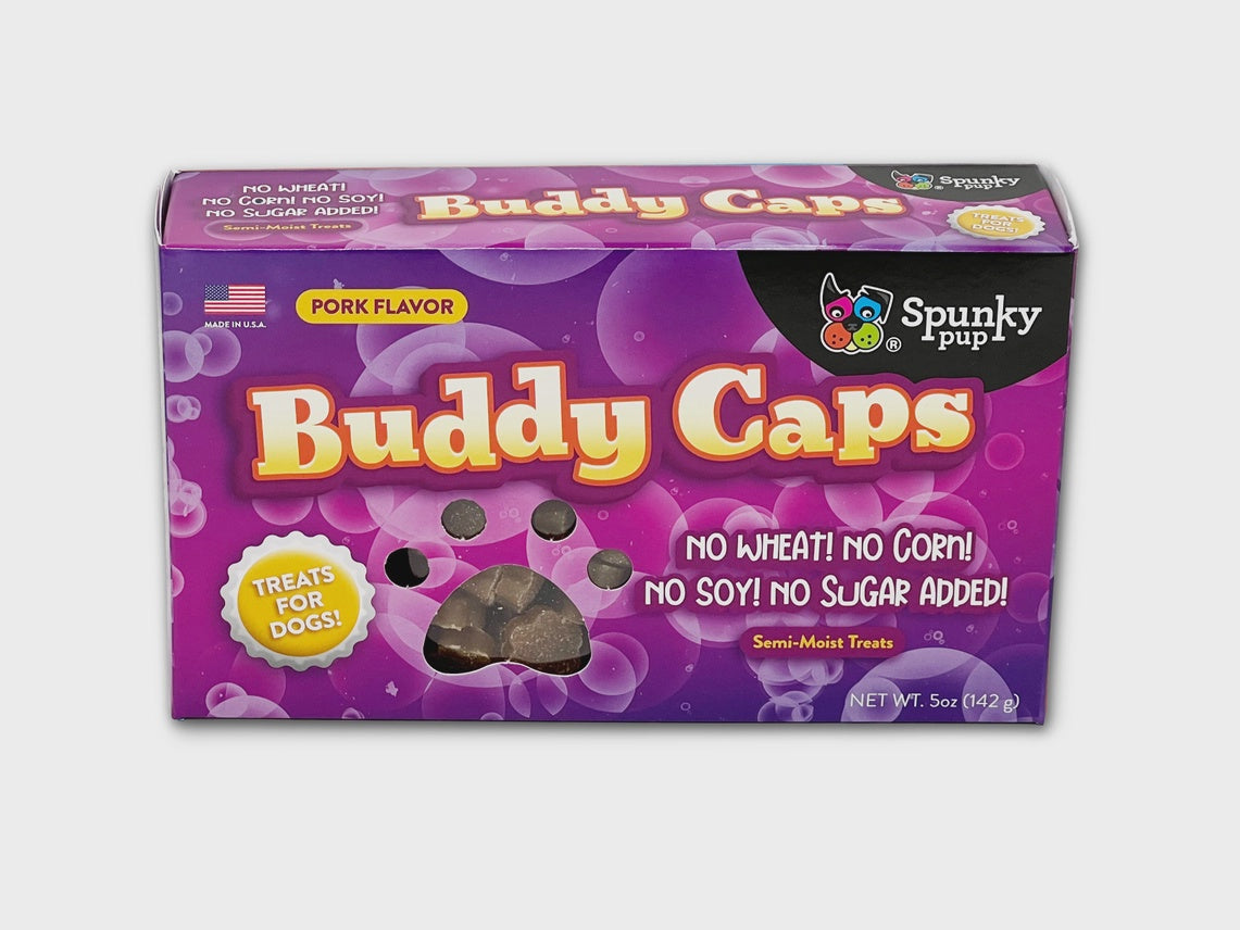Boxed Candy Dog Treats - Buddy Caps