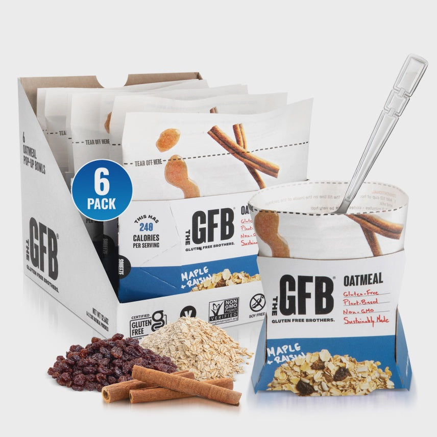 The GFB: Maple Raisin Gluten Free Protein Oatmeal Pop-Up Cup