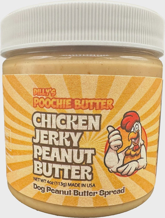 4oz Dog Chicken Jerky Peanut Butter
