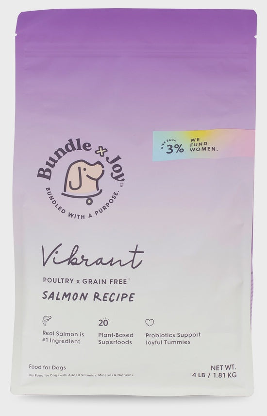 Vibrant Salmon Superfood Dog Food (Poultry-Free) 4Lb