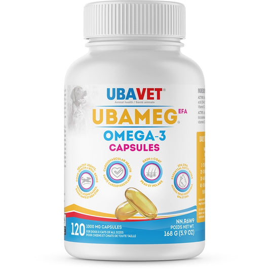 Ubavet Ubameg Efa Omega-3 Fatty Acid Capsules For Dogs