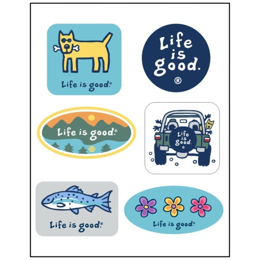 Vintage Six-Pack Sticker Pack