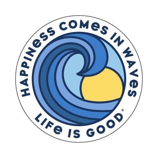 Happiness Comes In Waves Spectrum 4" Cir