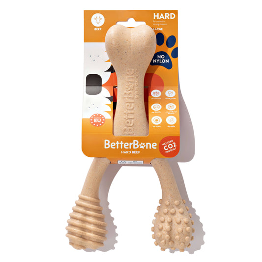 BetterBone Natural Dog Chews - BetterBone HARD -Durable, All-Natural, No Nylon, Sustainable