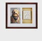 Pet Pawprints Wall Frame And Impression Kit, Espresso