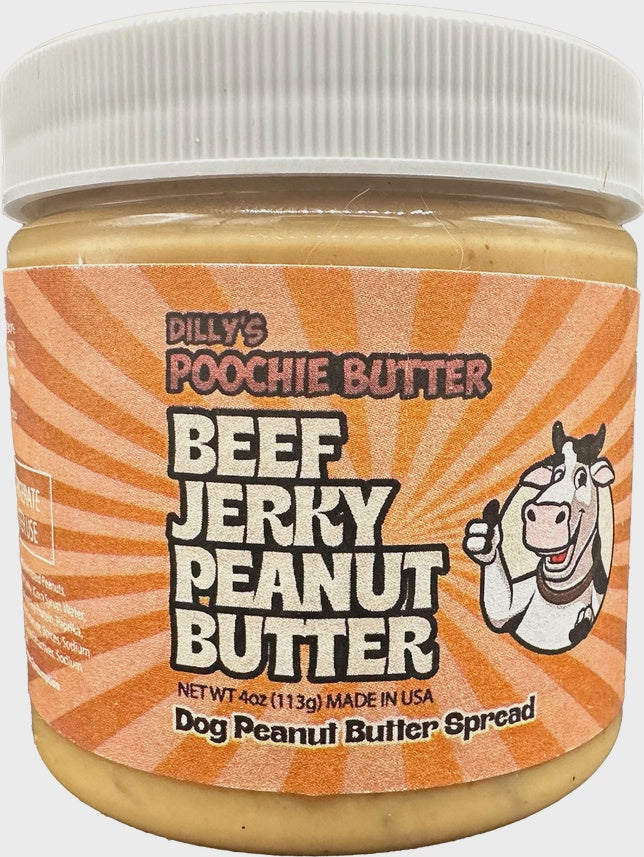 4oz Dog Beef Jerky Peanut Butter