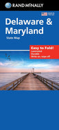 Rand Mcnally Easy To Fold: Delaware, Maryland Laminated Map