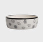 Medium Gray Pattern Dog Bowl