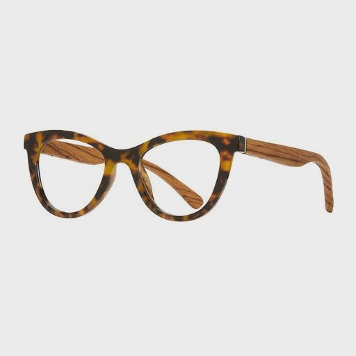 Isla - Walnut Tortoise / Eco-Sustainable + Blue LIGht Lens