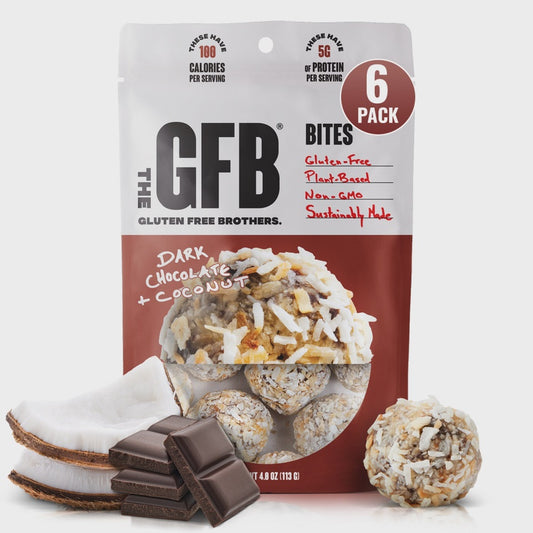 The GFB: Dark Chocolate Coconut Gluten Free Protein Bites
