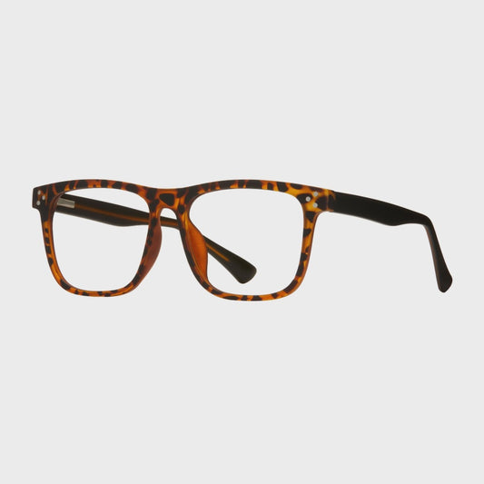 Julien - Matte Walnut Tortoise - Blue LIGht Filtering Lens