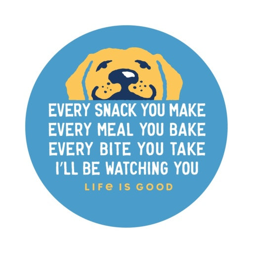 I'Ll Be Watching You Yellow Lab Magnet