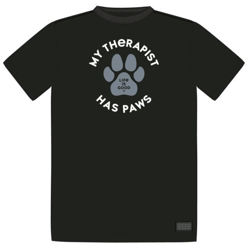 Mens My Therapist Has Paws  Crusher Tee